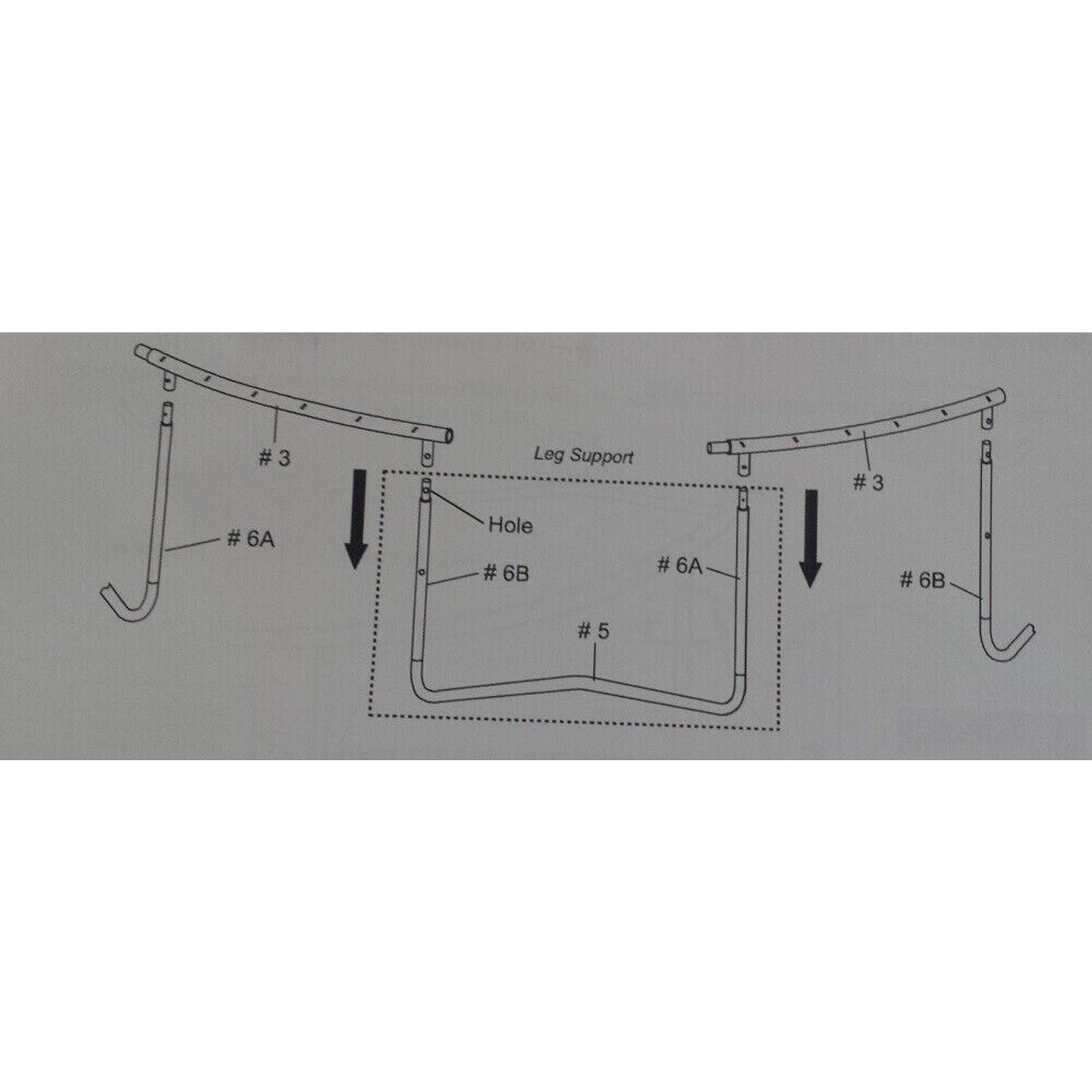 Bounce Pro 6A 14foot Round Trampoline Vertical Leg Extension Fits 15 16 Models