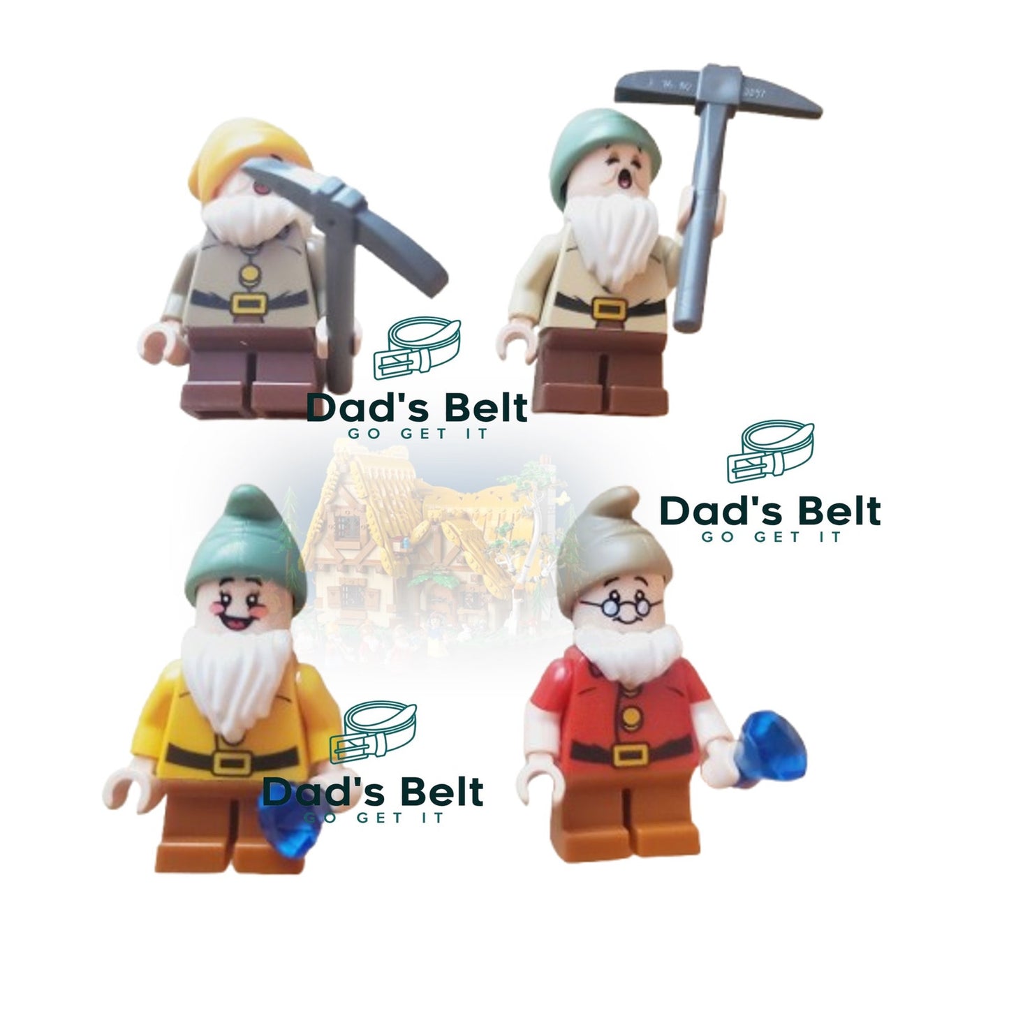 Lego 43242 Snow White and the Seven Dwarfs Sneezy Sleepy Doc Happy Minifigures