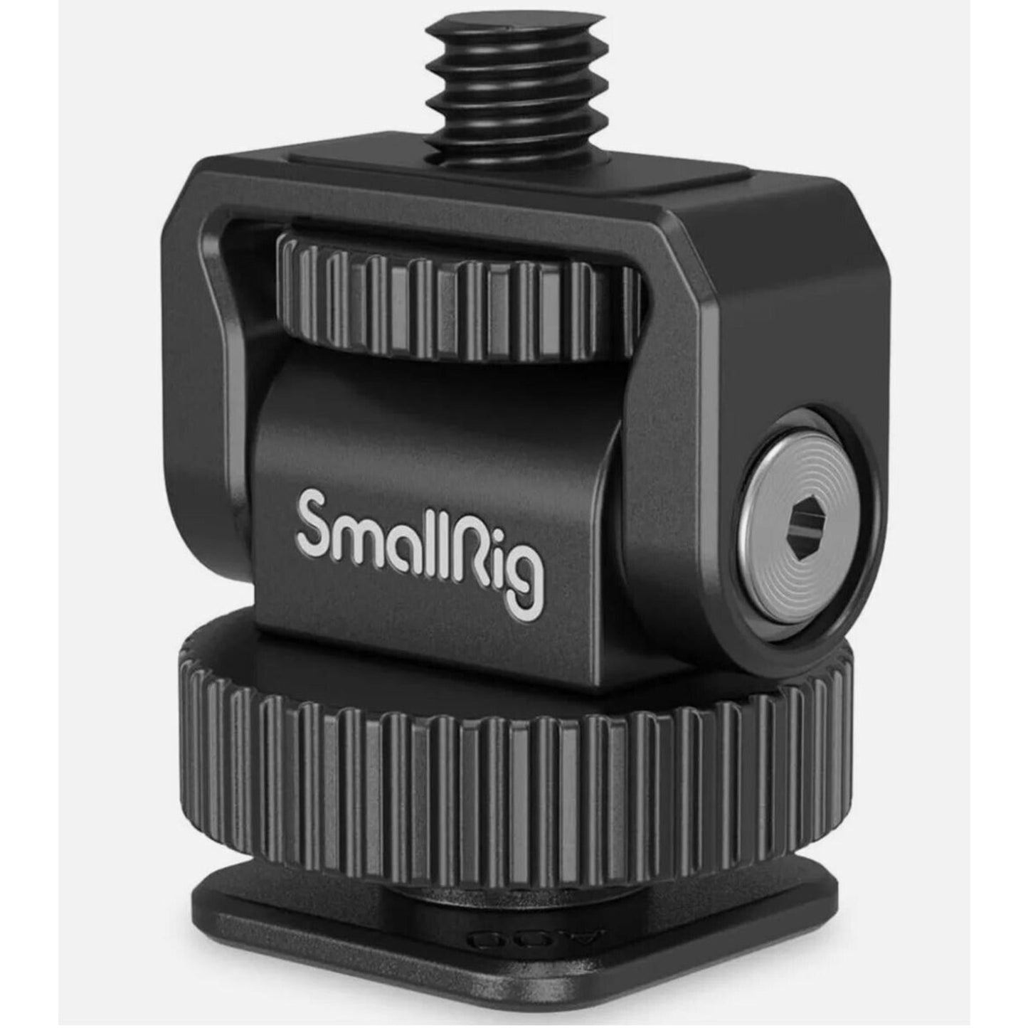 1/4" Mini Ball Head Cold Shoe Mount Adapter with 1/4"-20 Thread for Cage LED ...